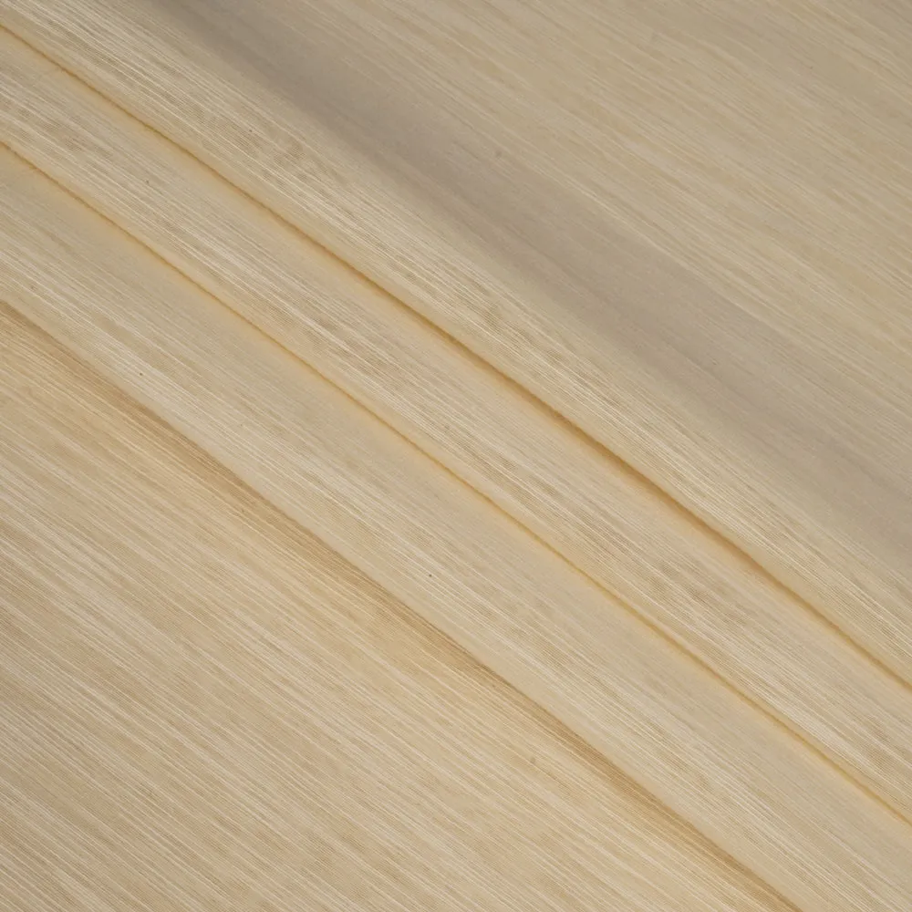 Cream Color Slub Chanderi Fabric