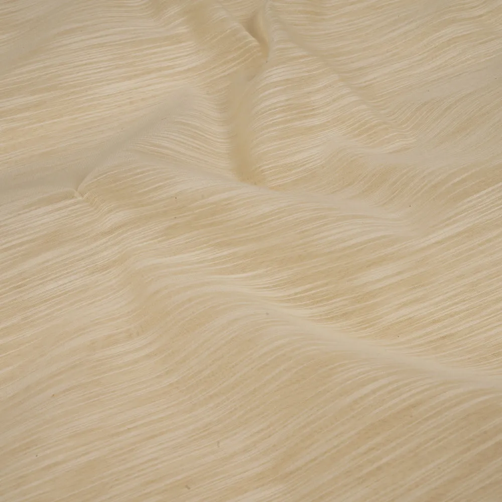 Cream Color Slub Chanderi Fabric
