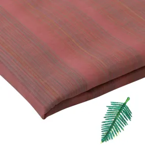 Flamingo pink Color Handwoven Maheshwari Silk Fabric