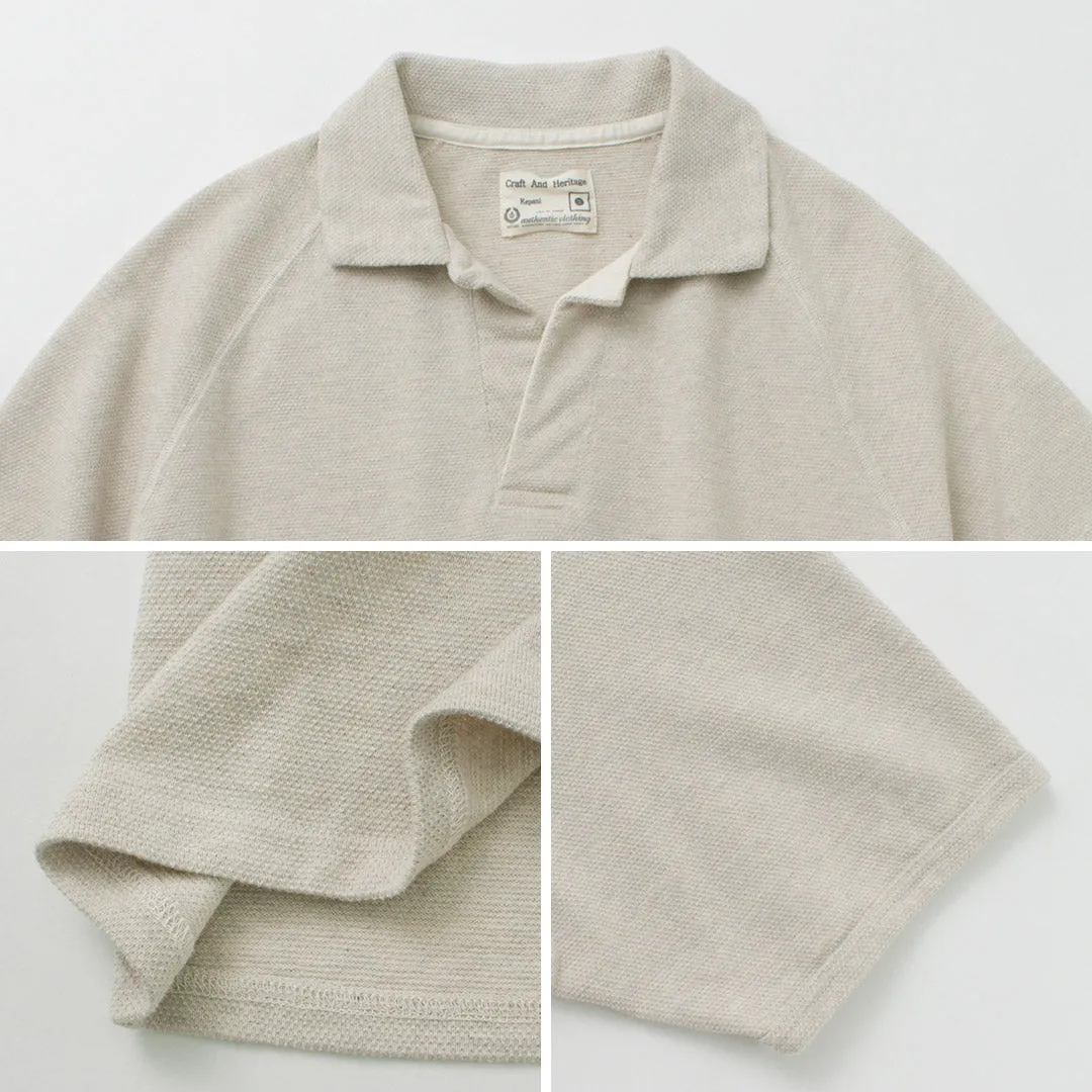 KEPANI / Seed Stitch Skipper Polo Shirt