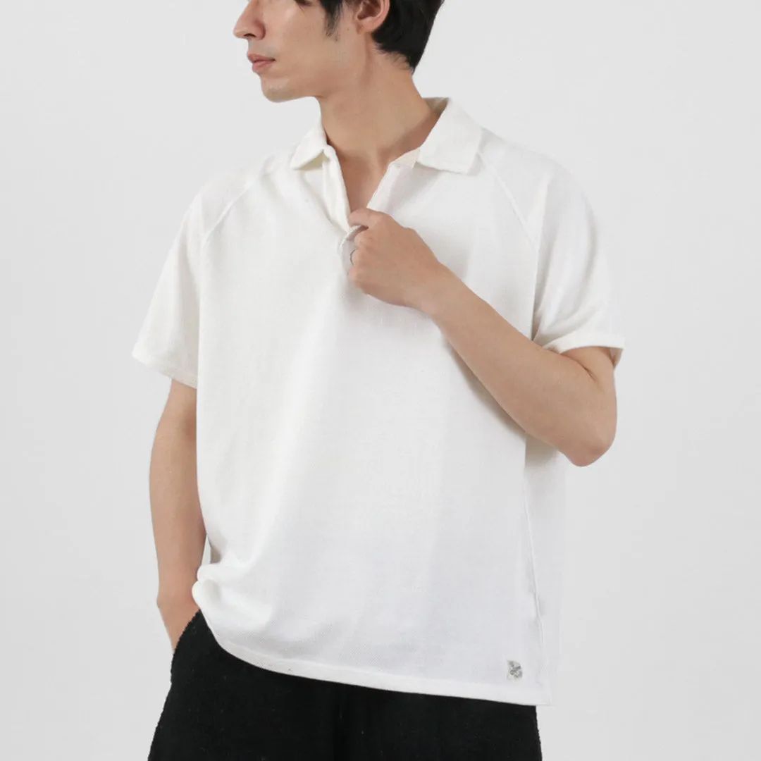 KEPANI / Seed Stitch Skipper Polo Shirt