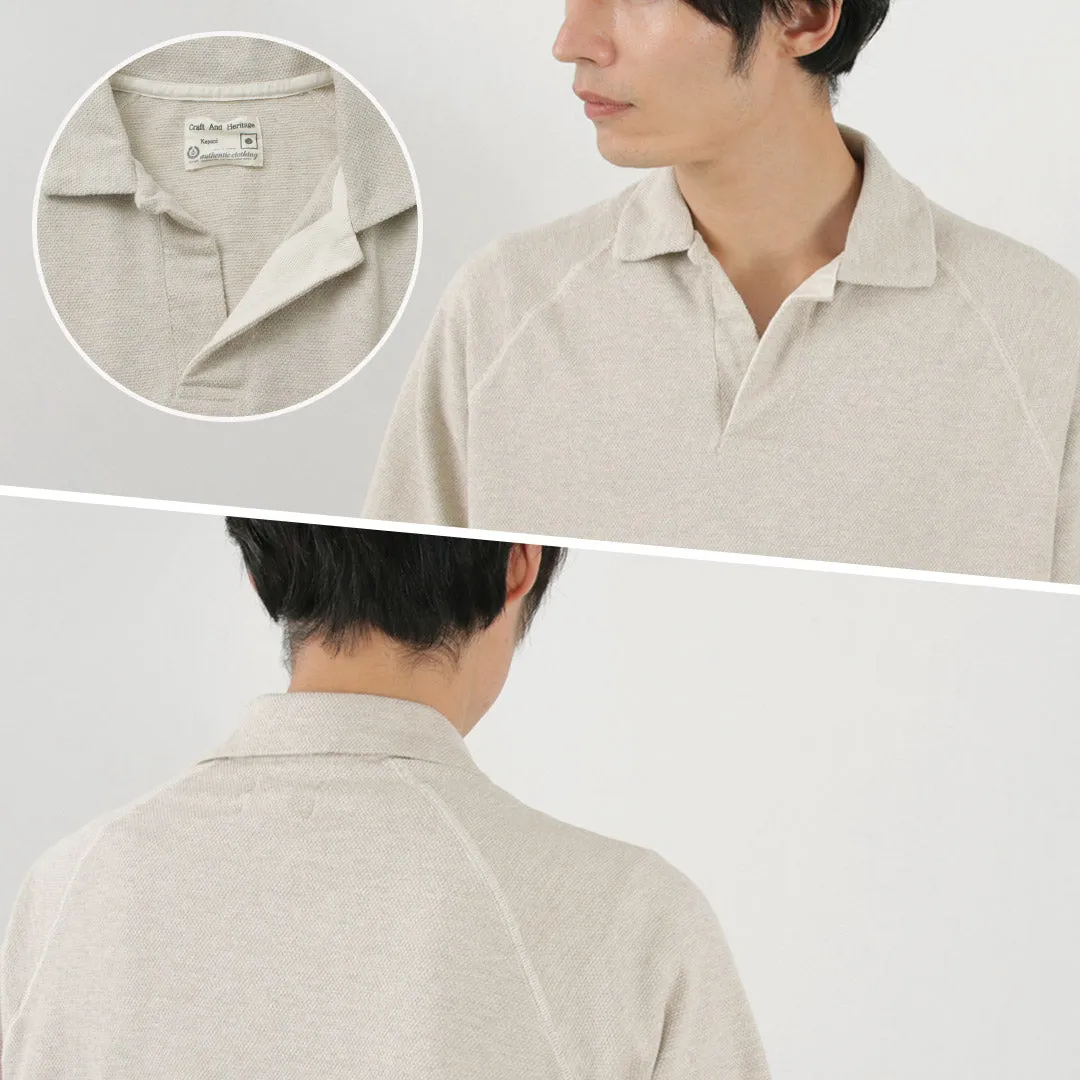 KEPANI / Seed Stitch Skipper Polo Shirt