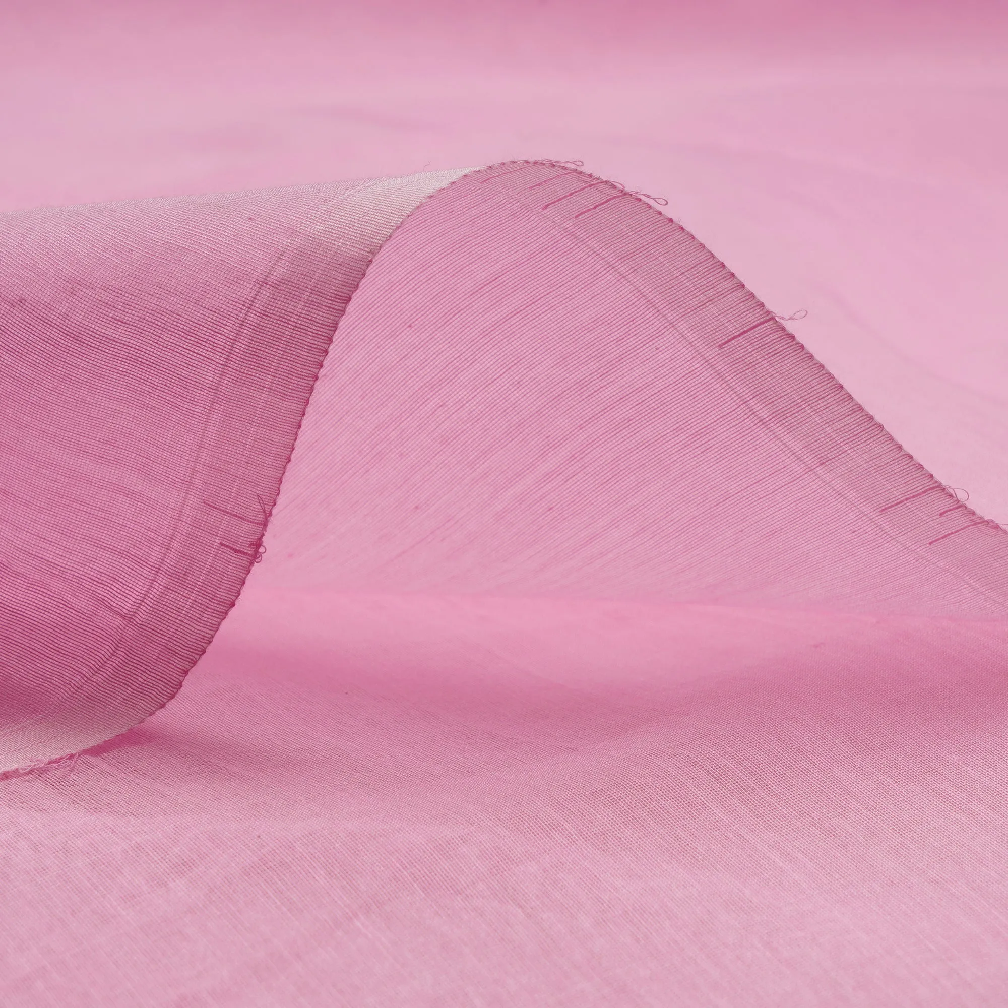 Light Pink Color Piece Dyed Fine Chanderi Fabric