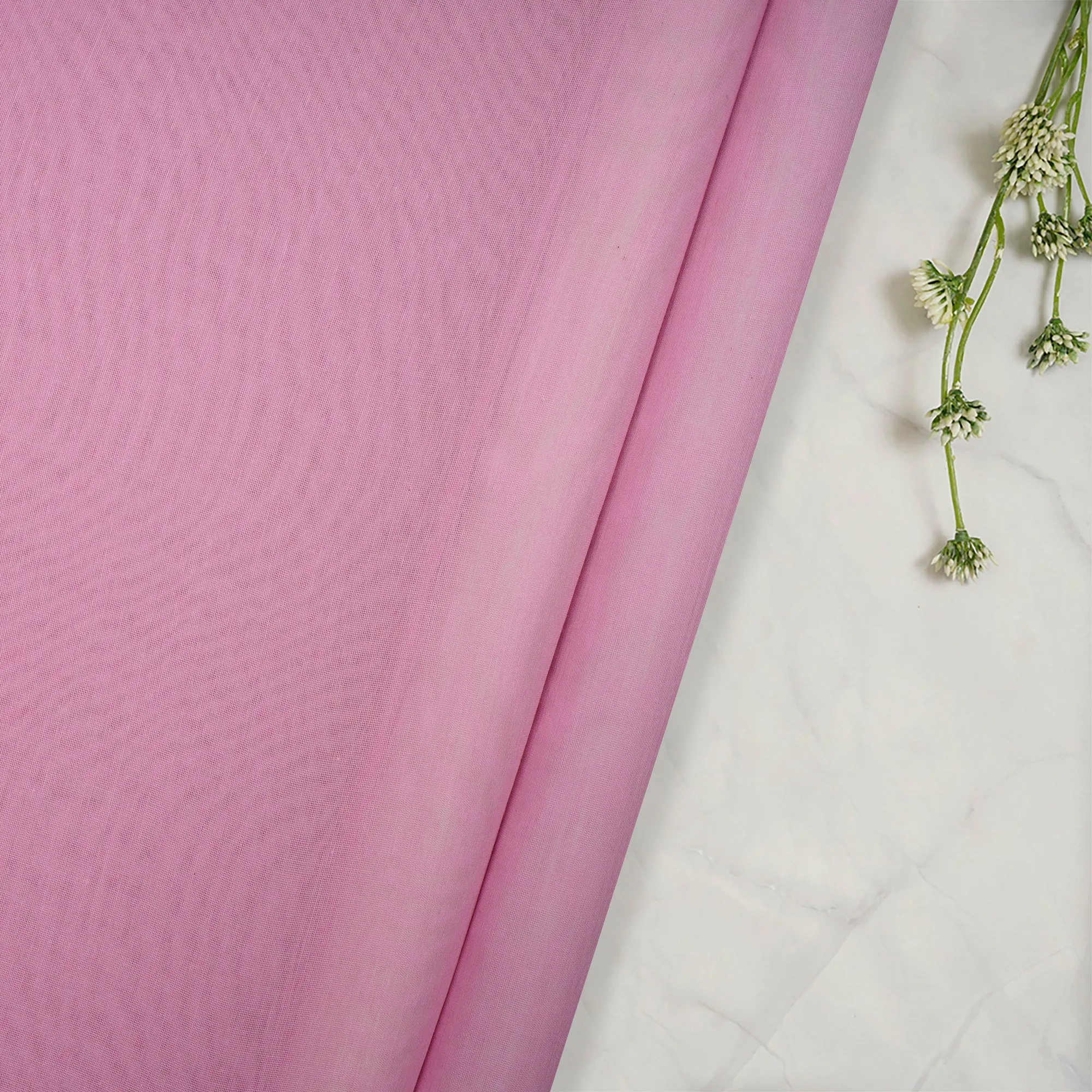 Light Pink Color Piece Dyed Fine Chanderi Fabric