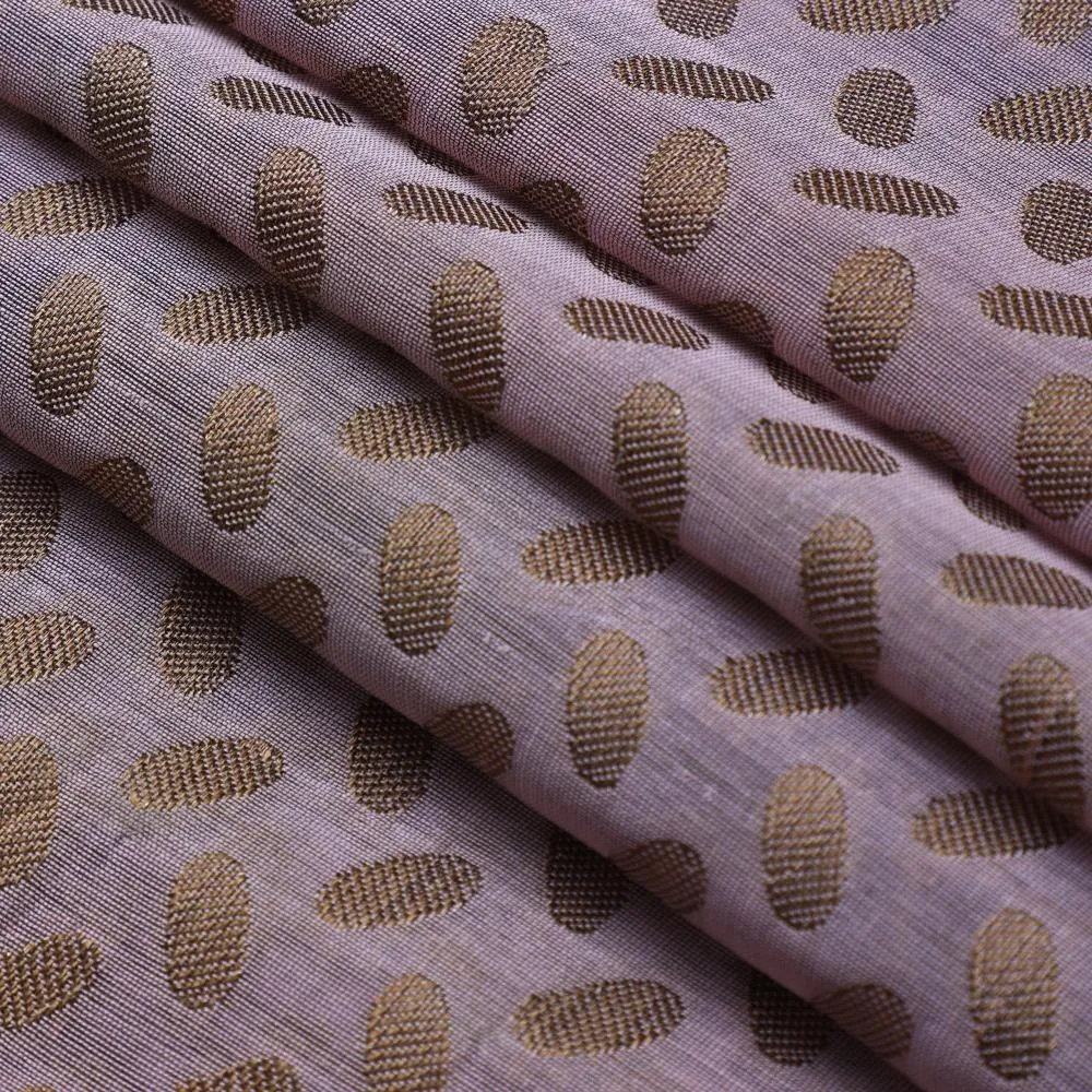 Lilac Purple Color Chanderi Jacquard Fabric