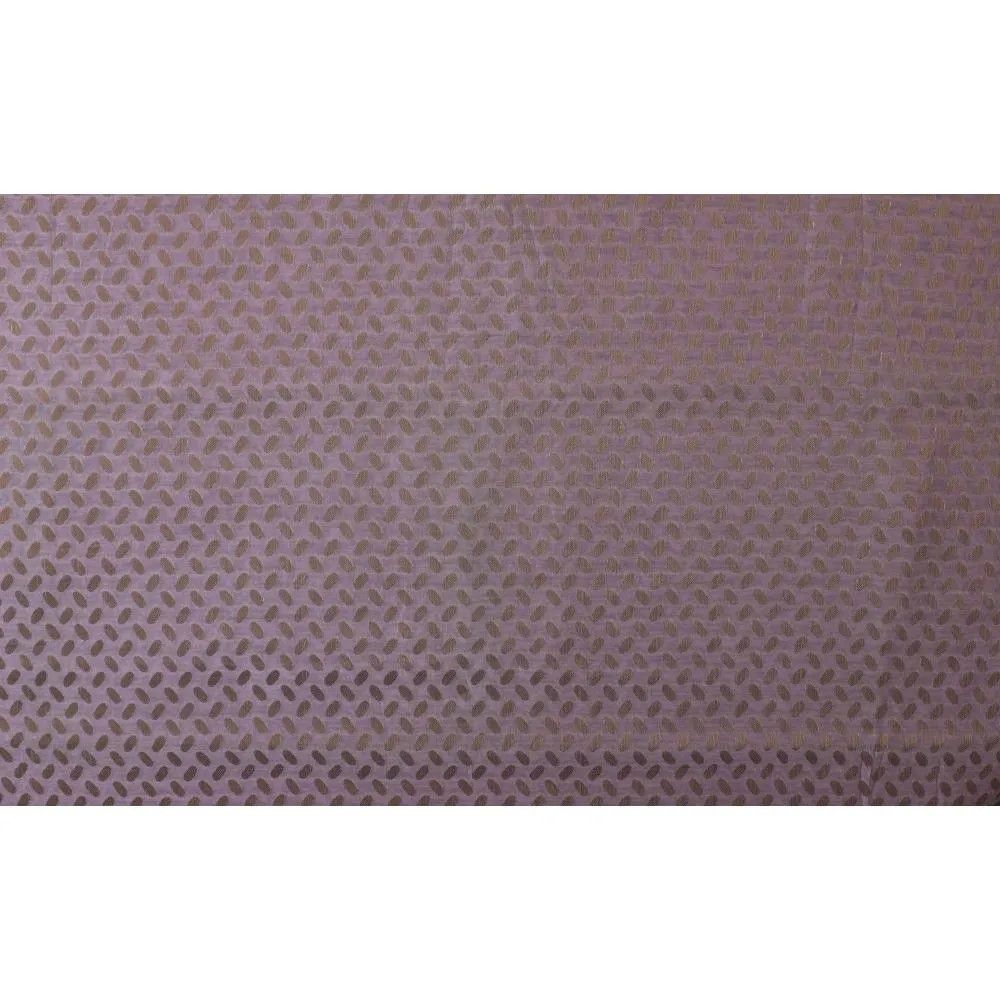 Lilac Purple Color Chanderi Jacquard Fabric