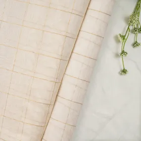Off White Color Fancy Chanderi Silk Fabric