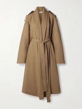 Pami belted cotton-poplin trench coat