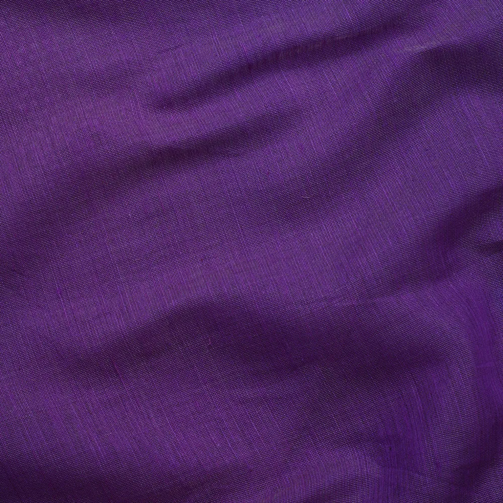 Purple Color Plain Chanderi Fabric