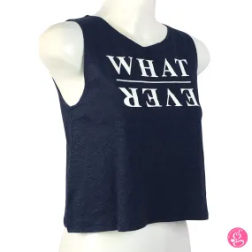 Statement Tee Flowy Fit Sleeveless Crop Top