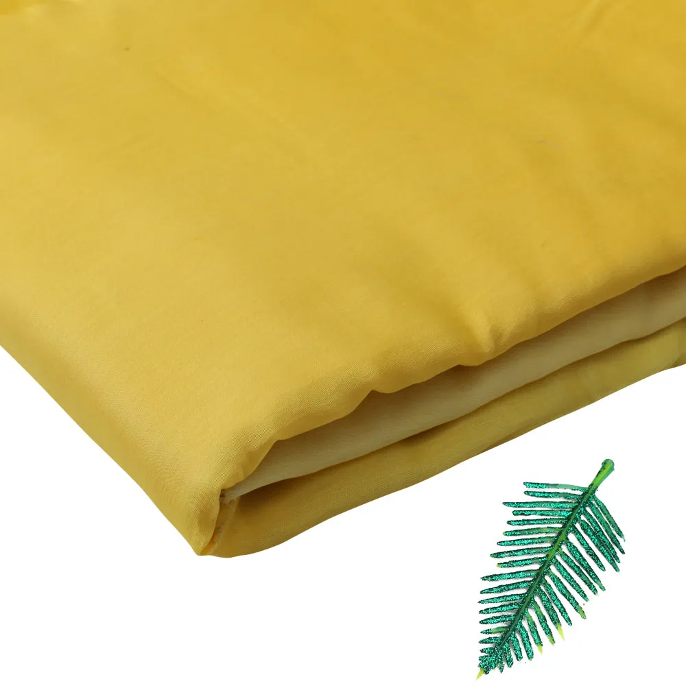 Yellow Color Ombre Dyed Chanderi Fabric