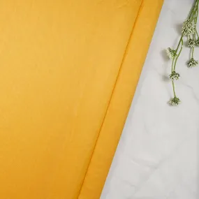 Yellow Color Piece Dyed Chanderi Fabric