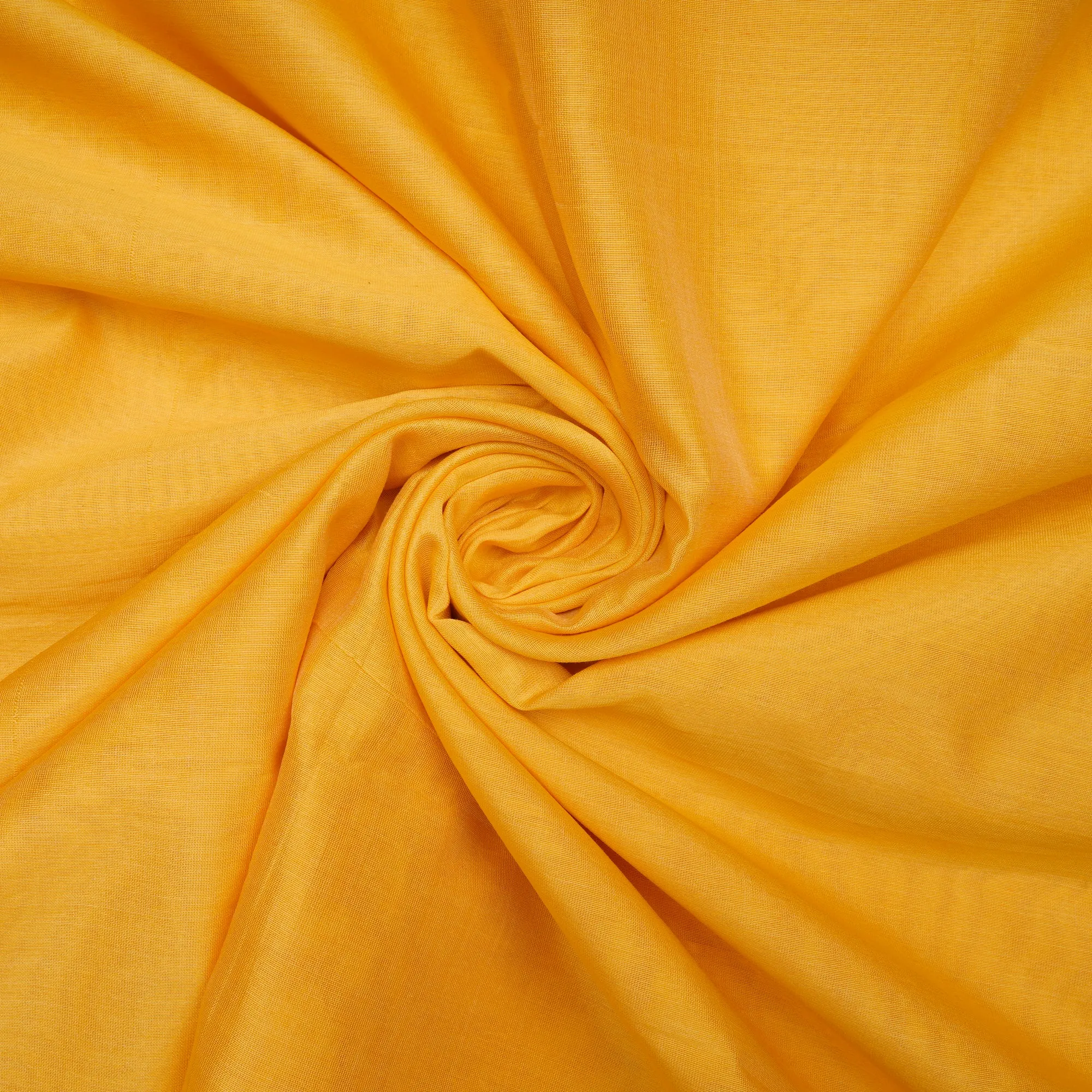 Yellow Color Piece Dyed Chanderi Fabric